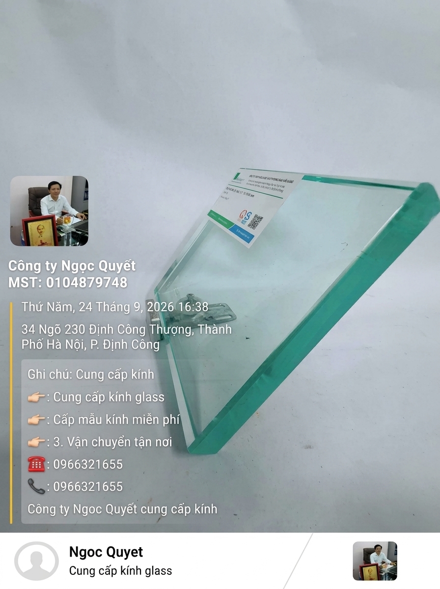 Kính Cường Lực trắng 15mm